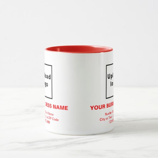 Red Business Brand Texte zur Combo-Tasse Tasse (Zentrum)