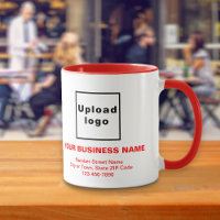 Red Business Brand Texte zur Combo-Tasse