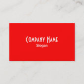 Red Business Card Visitenkarte (Vorderseite)