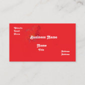 Red Business Card Visitenkarte (Vorderseite)