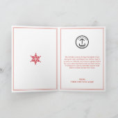 Red Business Christmas Kunden Kundenmitarbeiter Feiertagskarte (Innenseite)