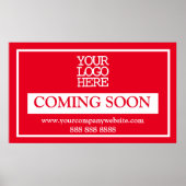 Red Business Logo kommt bald Poster (Vorne)