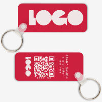 Red Business Logo & QR-Code, Horizontale Unternehm