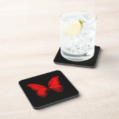 Red Butterfly Coasters Getränkeuntersetzer (Rechte Seite)