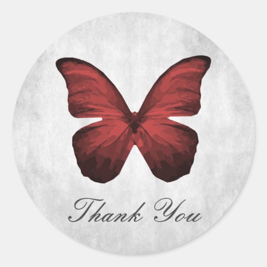 Red Butterfly Danke, Stickers (Vorderseite)