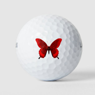 Red Butterfly Golf Balls Golfball