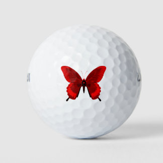 Red Butterfly Golf Balls Golfball