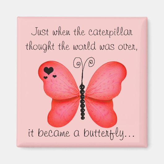 Red Butterfly Magnet (Vorne)