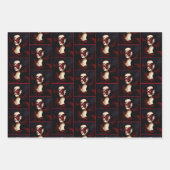 Red Butterfly Masquerade Geschenkpapier Set (Vorderseite)