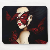 Red Butterfly Masquerade Mousepad (Vorne)