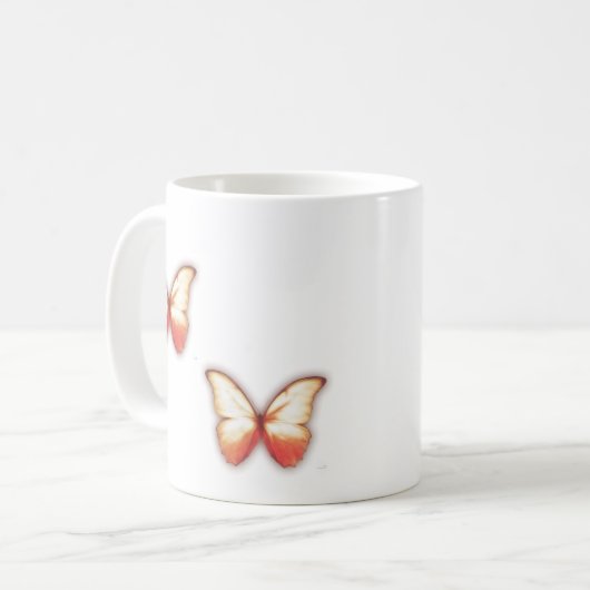 Red Butterfly Mug Kaffeetasse (Vorderseite Links)