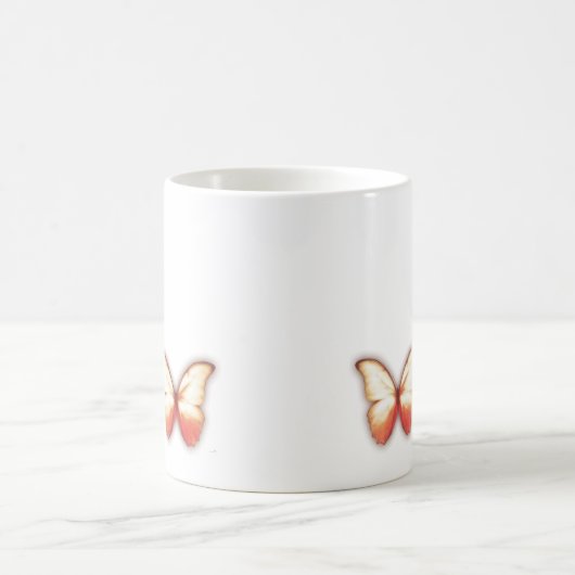 Red Butterfly Mug Kaffeetasse (Mittel)