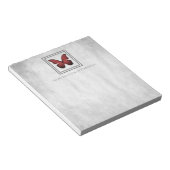 Red Butterfly Personalisiert Notepad Notizblock (angewinkelt)