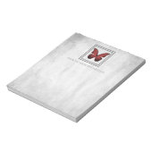 Red Butterfly Personalisiert Notepad Notizblock (Rotiert)