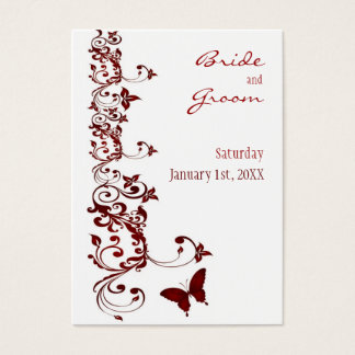 Red Butterfly Save the Date für Hochzeiten