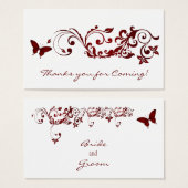 Red Butterfly, vielen Dank an die Karten für die H (Vorne & Hinten)