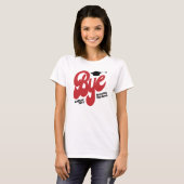 Red Bye Graduation Cap Senior T-Shirt (Vorne ganz)