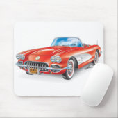 Red C1 Illustration von Edward Eksi Mousepad (Mit Mouse)