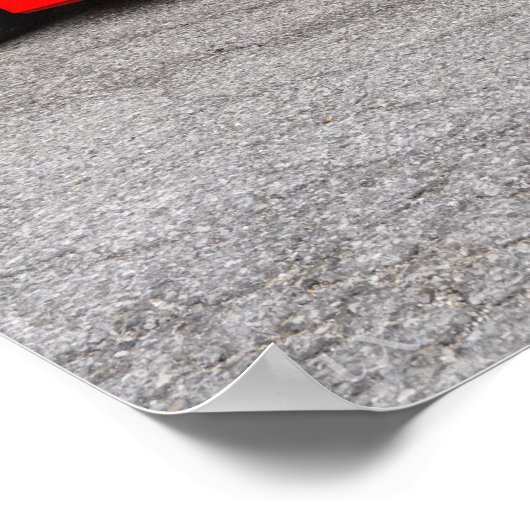 Red C7 Chevrolet Corvette Poster (Ecke)