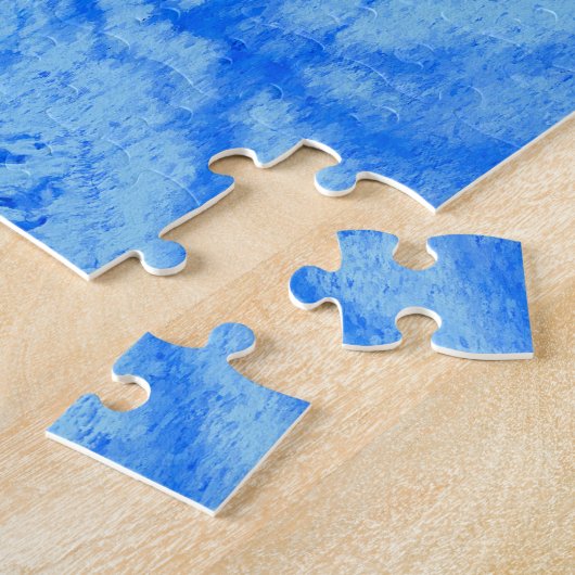 Red Cabin in einem schneebedeckten Wald-Puzzle Puzzle (Seite)