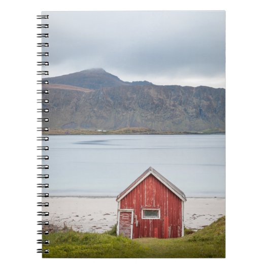 Red Cabin Ramberg Lofoten Notizblock (Vorderseite)