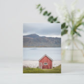 Red Cabin Ramberg Lofoten Postkarte (Stehend Vorderseite)