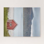 Red Cabin Ramberg Lofoten Puzzle (Horizontal)