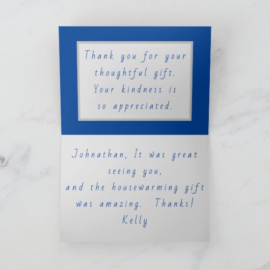 Red Caboose Custom Dankeschön Card Dankeskarte (Innenseite)