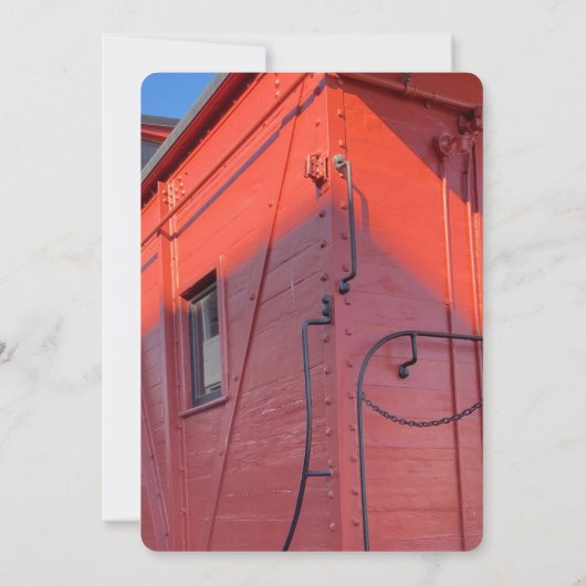 Red Caboose Einladung (Rückseite)