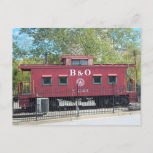 Red Caboose.  Ellicott City, MD Postkarte