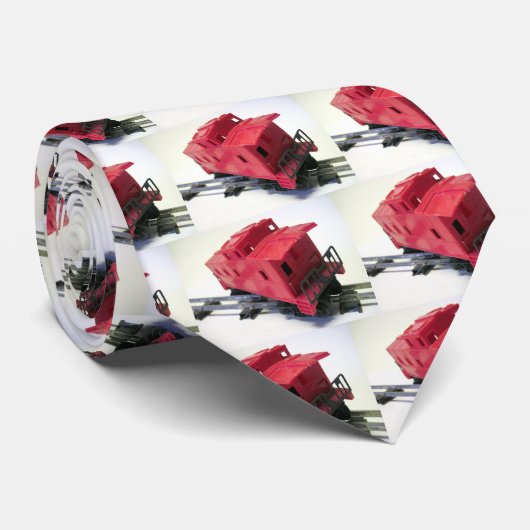 Red Caboose Krawatte (Gerollt)