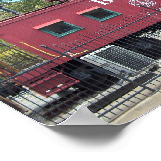 Red Caboose Poster (Ecke)