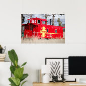 Red Caboose Poster (Heimbüro)