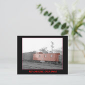 Red Caboose, um die Postkarte der 40er Jahre (Stehend Vorderseite)
