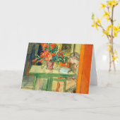 Red Cactus und Lisbeth Reading Carl Larsson Karte (Gelbe Blume)