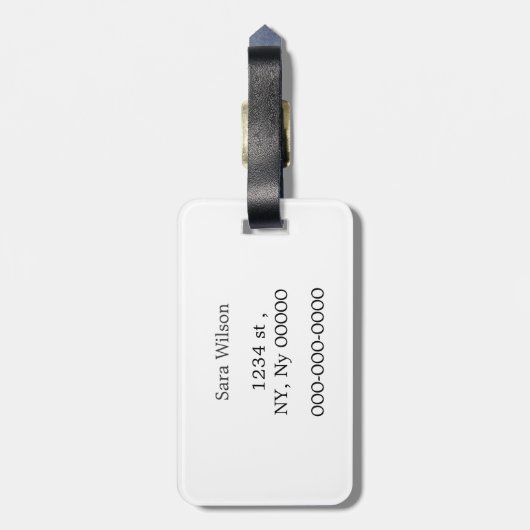 Red Caduceus Behielt Calm I bin eine Krankenschwes Gepäckanhänger (Rückseite vertikal)