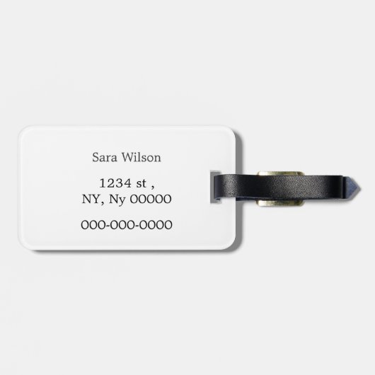 Red Caduceus Behielt Calm I bin eine Krankenschwes Gepäckanhänger (Rückseite horizontal)