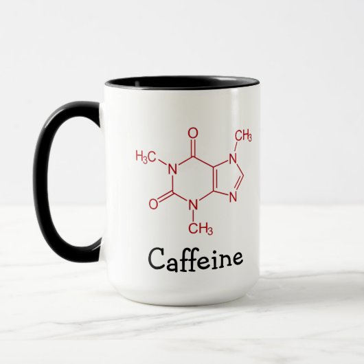 Red Caffein Molecule Tasse (Links)