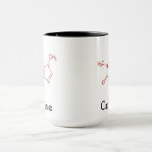 Red Caffein Molecule Tasse (Zentrum)
