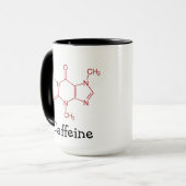 Red Caffein Molecule Tasse (Vorderseite Links)