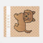 Red Cairn Terrier Dog Illustration & Individuelle  Fleecedecke (Vorderseite (Horizontal))