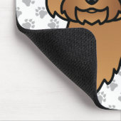 Red Cairn Terrier Dog Illustration & Paws Mousepad (Ecke)