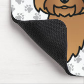 Red Cairn Terrier Niedlich Cartoon Dog Mousepad (Ecke)