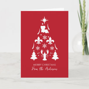 Red Cajun Weihnachten Karte