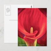 Red Cala Lily Tropical Blume Art - Multi Postkarte (Vorne/Hinten)