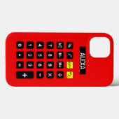 Red Calculator mit Keypad Case-Mate iPhone Hülle (Rückseite (Horizontal))