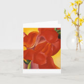 Red Calla von Georgia O'Keeffe, Karte (Gelbe Blume)