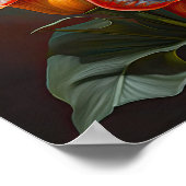 Red Calles Lilies Lily Blume Art Pseudonym Poster (Ecke)