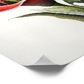 Red Calles Lilies Lily Blume Art Pseudonym Poster (Ecke)