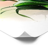 Red Calles Lilies Lily Blume Art Pseudonym Poster (Ecke)